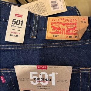 Levi's Men's 501 Original Dark Blue Jeans